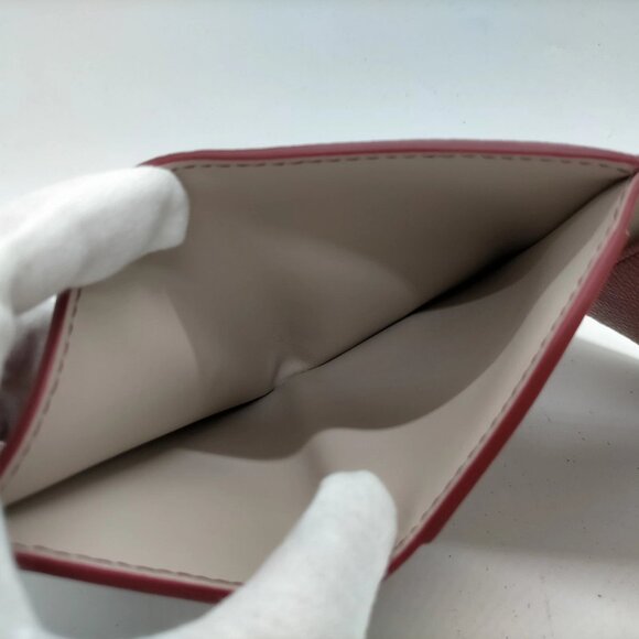 Burberry Wallet Red Leather 200-082425 - Picture 6 of 9